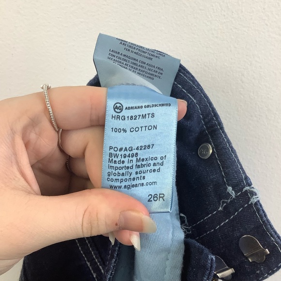 Adriano Goldschmied AG The Etta Wide Leg Crop Jean in Midnight Surge Indigo Blue - Picture 8 of 8